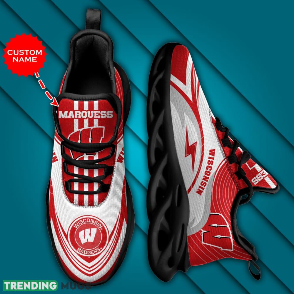 Wisconsin Badgers Vacation Custom Name Max Soul Sneakers Luxury NCAA1 Shoes For Men Women Gift Chunky For Fans Max Soul Wisconsin Badgers Vacation Custom Name Max Soul Sneakers Luxury NCAA1 Shoes For Men Women Gift Chunky For Fans Max Soul