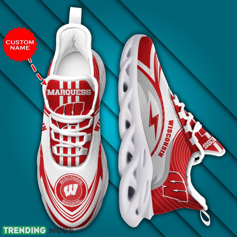 Wisconsin Badgers Vacation Custom Name Max Soul Sneakers Luxury NCAA1 Shoes For Men Women Gift Chunky For Fans Max Soul Wisconsin Badgers Vacation Custom Name Max Soul Sneakers Luxury NCAA1 Shoes For Men Women Gift Chunky For Fans Max Soul