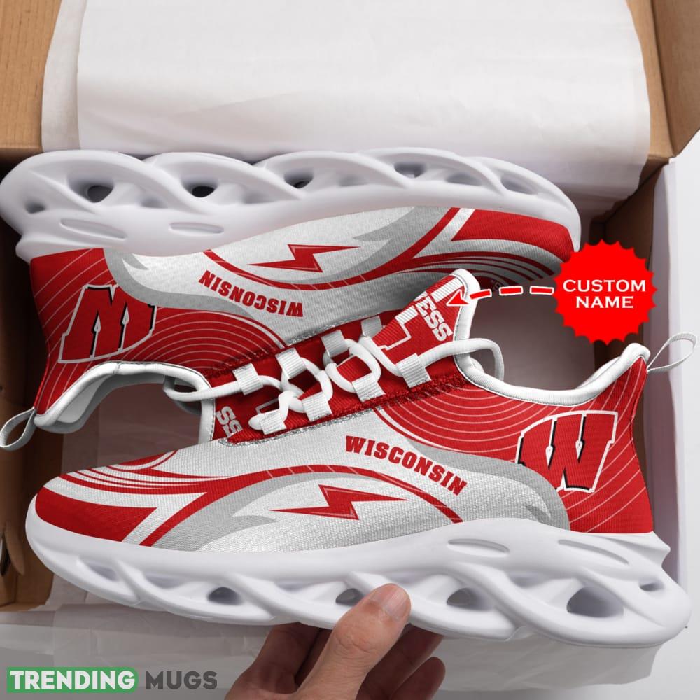 Wisconsin Badgers Vacation Custom Name Max Soul Sneakers Luxury NCAA1 Shoes For Men Women Gift Chunky For Fans Max Soul Wisconsin Badgers Vacation Custom Name Max Soul Sneakers Luxury NCAA1 Shoes For Men Women Gift Chunky For Fans Max Soul