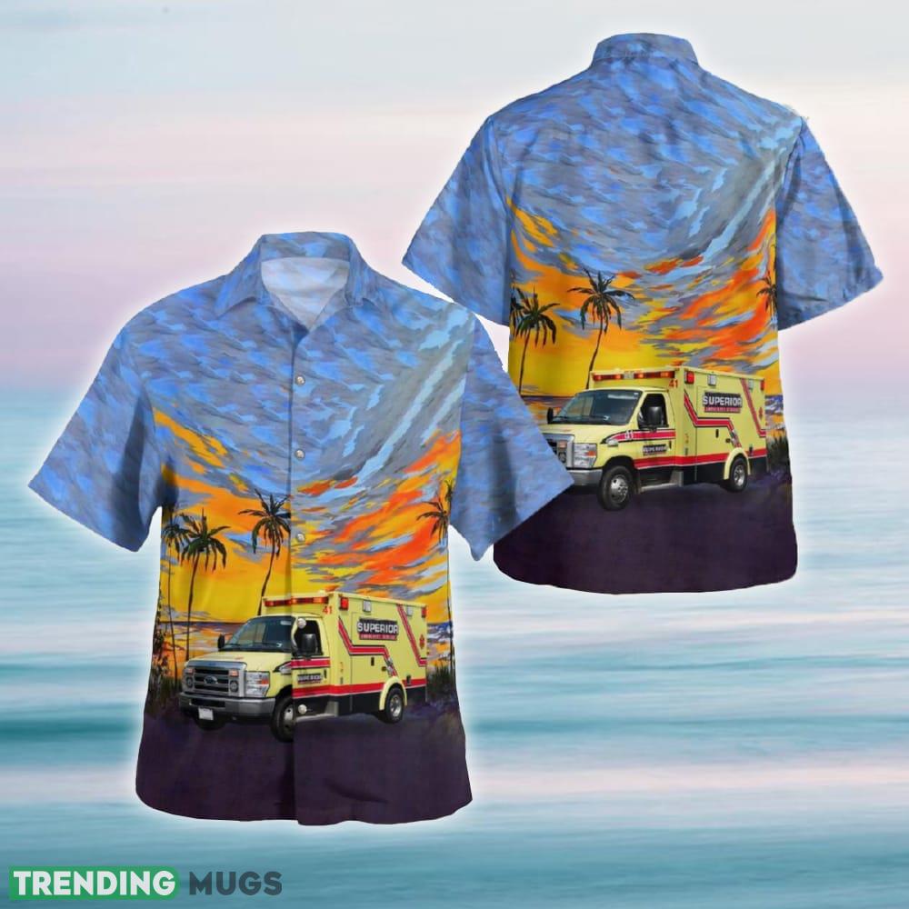 Wisconsin Superior Ambulance Service Hawaiian Shirt - Wisconsin Superior Ambulance Service Hawaiian Shirt Wisconsin Superior Ambulance Service Hawaiian Shirt - Wisconsin Superior Ambulance Service Hawaiian Shirt