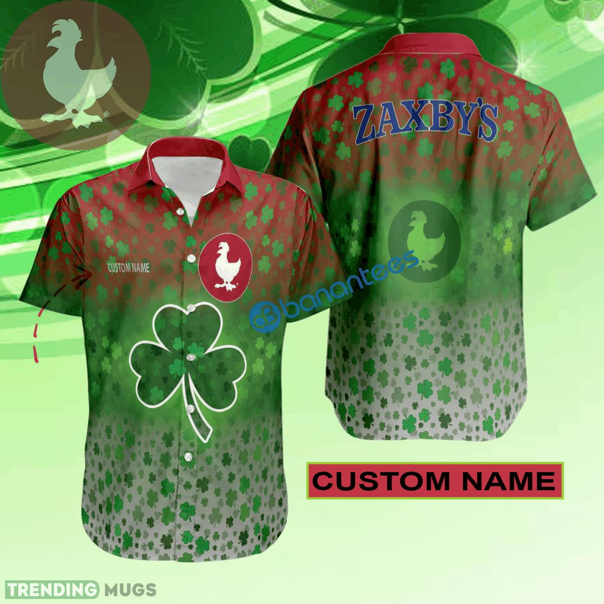 ZAXBY'S Hawaiian Shirt Logo Brand Design Patrick Day Custom Name Hawaiian Shirt ZAXBY'S Hawaiian Shirt Logo Brand Design Patrick Day Custom Name - ZAXBY'S Hawaiian Shirt Logo Brand Design Patrick Day Custom Name