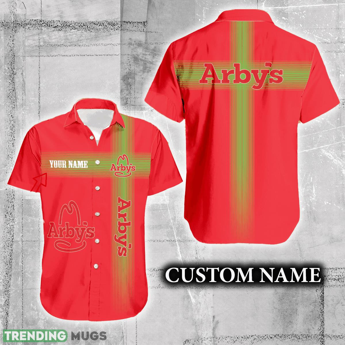 Arby's Logo Brand Hawaiian Shirt Custom Name Trending Summer Hawaiian Shirt Arby's Logo Brand Hawaiian Shirt Custom Name Trending Summer - Arby's Logo Brand Hawaiian Shirt Custom Name Trending Summer