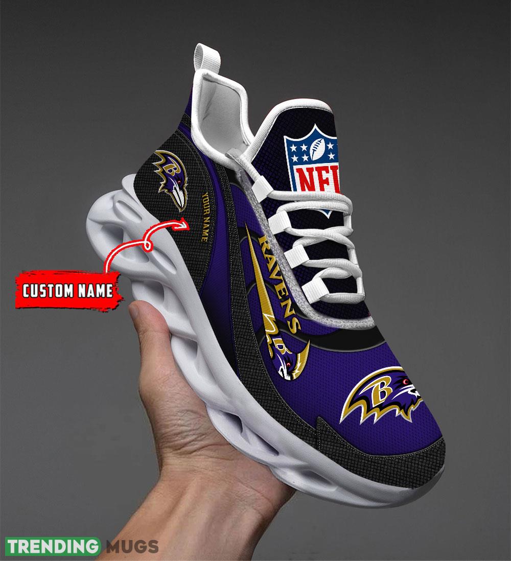 Baltimore Ravens NFL Swoosh 2024 Personalized Max Soul Shoes For Men Women Running Sneaker Max Soul Baltimore Ravens NFL Swoosh 2024 Personalized Max Soul Shoes For Men Women Running Sneaker Max Soul