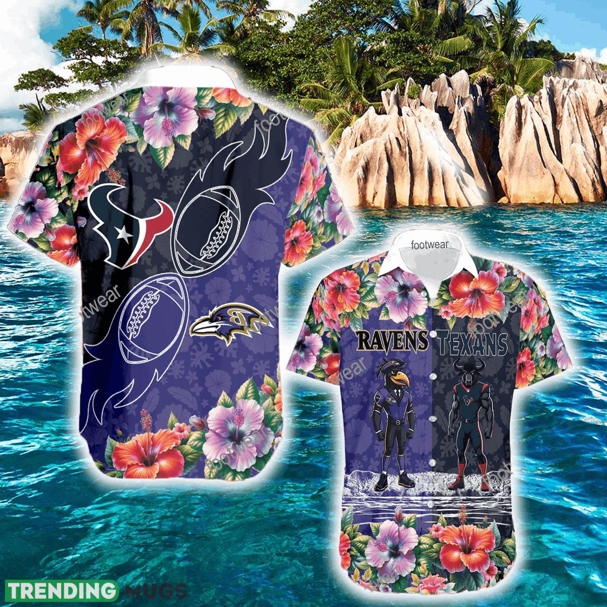 Baltimore Ravens VS Houston Texans Premium Logo Beach Hawaiian Shirt Gift For Fans - Baltimore Ravens VS Houston Texans Premium Logo Beach Hawaiian Shirt Gift For Fans Baltimore Ravens VS Houston Texans Premium Logo Beach Hawaiian Shirt Gift For Fans - Baltimore Ravens VS Houston Texans Premium Logo Beach Hawaiian Shirt Gift For Fans