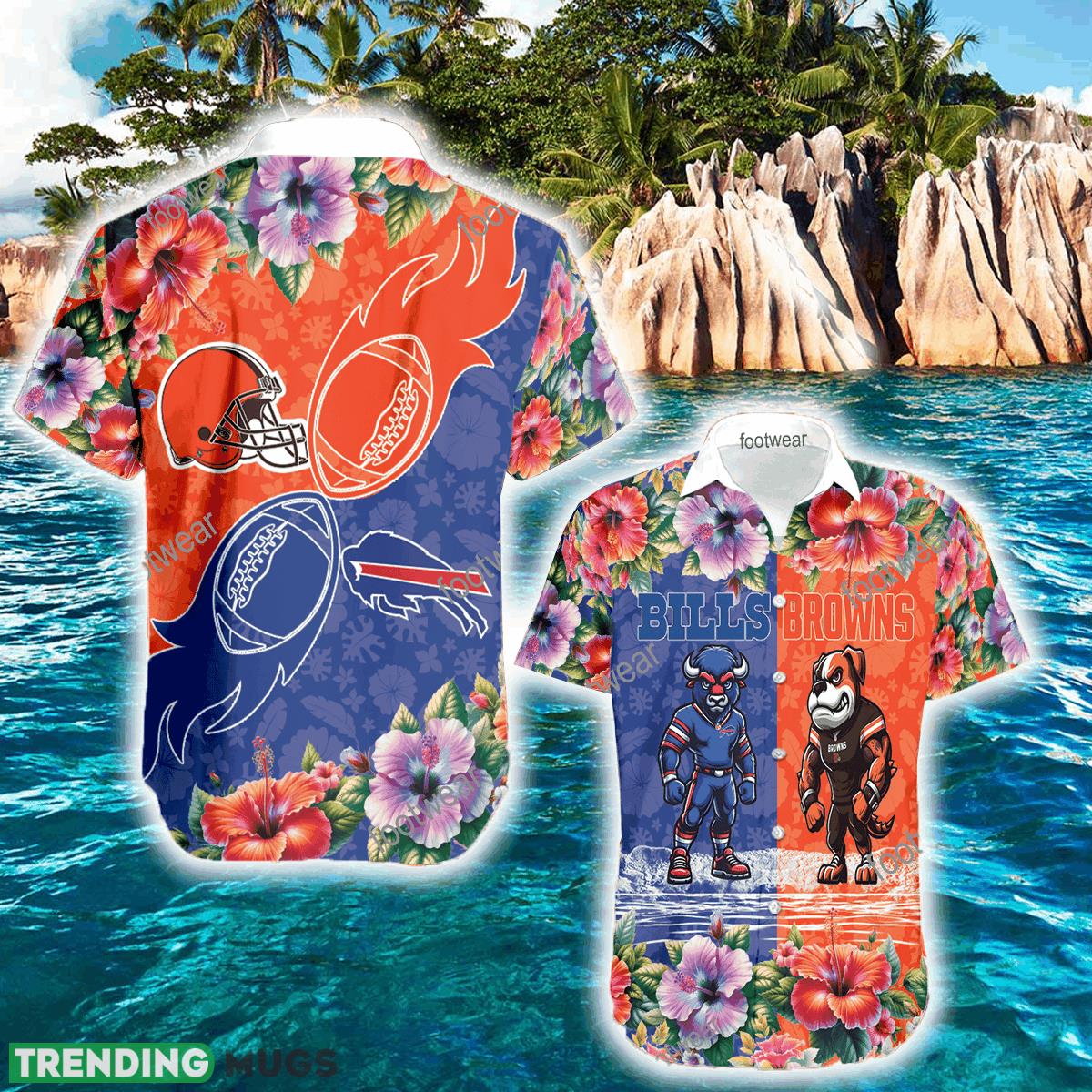 Buffalo Bills VS Cleveland Browns Collection Logo 3D Hawaiian Shirt Gift For Fans - Buffalo Bills VS Cleveland Browns Collection Logo 3D Hawaiian Shirt Gift For Fans Buffalo Bills VS Cleveland Browns Collection Logo 3D Hawaiian Shirt Gift For Fans - Buffalo Bills VS Cleveland Browns Collection Logo 3D Hawaiian Shirt Gift For Fans