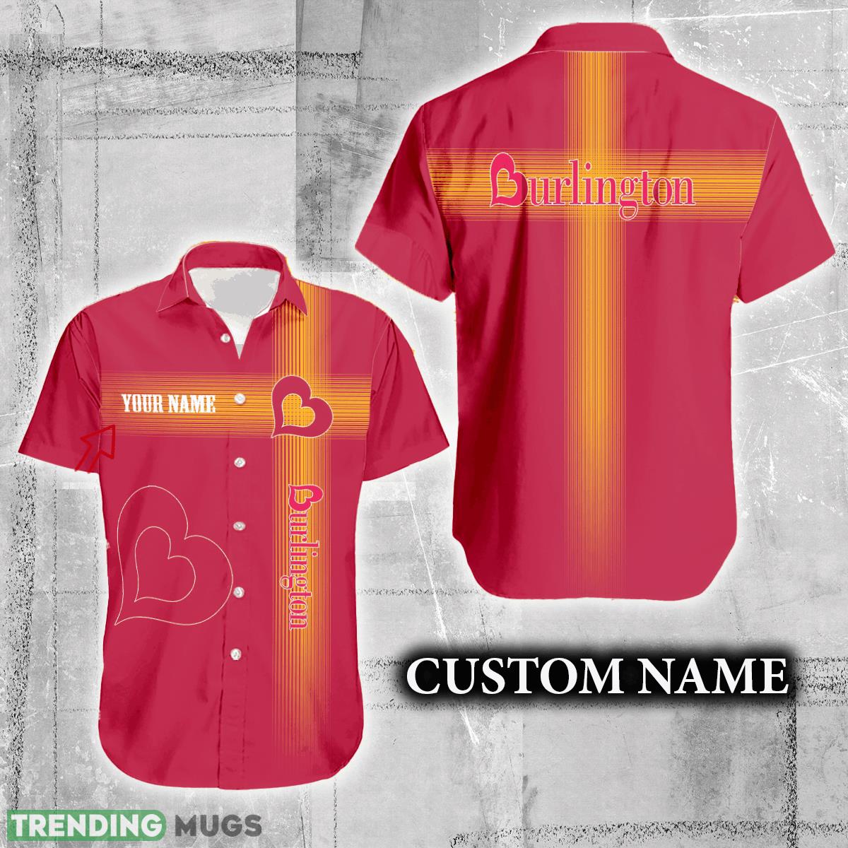 Burlington Logo Brand Hawaiian Shirt Custom Name Trending Summer - Burlington Logo Brand Hawaiian Shirt Custom Name Trending Summer Burlington Logo Brand Hawaiian Shirt Custom Name Trending Summer - Burlington Logo Brand Hawaiian Shirt Custom Name Trending Summer