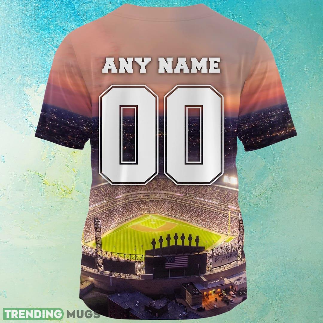 Chicago White Sox Baseball Jersey Shirt MLB Stylish Custom Number And Name Football Jersey Chicago White Sox Baseball Jersey Shirt MLB Stylish Custom Number And Name Football Jersey