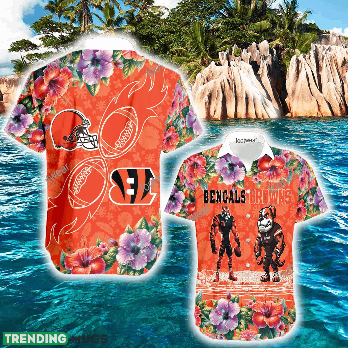 Cincinnati Bengals VS Cleveland Browns Summer Beach Hawaiian Shirt Men And Women Gift - Cincinnati Bengals VS Cleveland Browns Summer Beach Hawaiian Shirt Men And Women Gift Cincinnati Bengals VS Cleveland Browns Summer Beach Hawaiian Shirt Men And Women Gift - Cincinnati Bengals VS Cleveland Browns Summer Beach Hawaiian Shirt Men And Women Gift