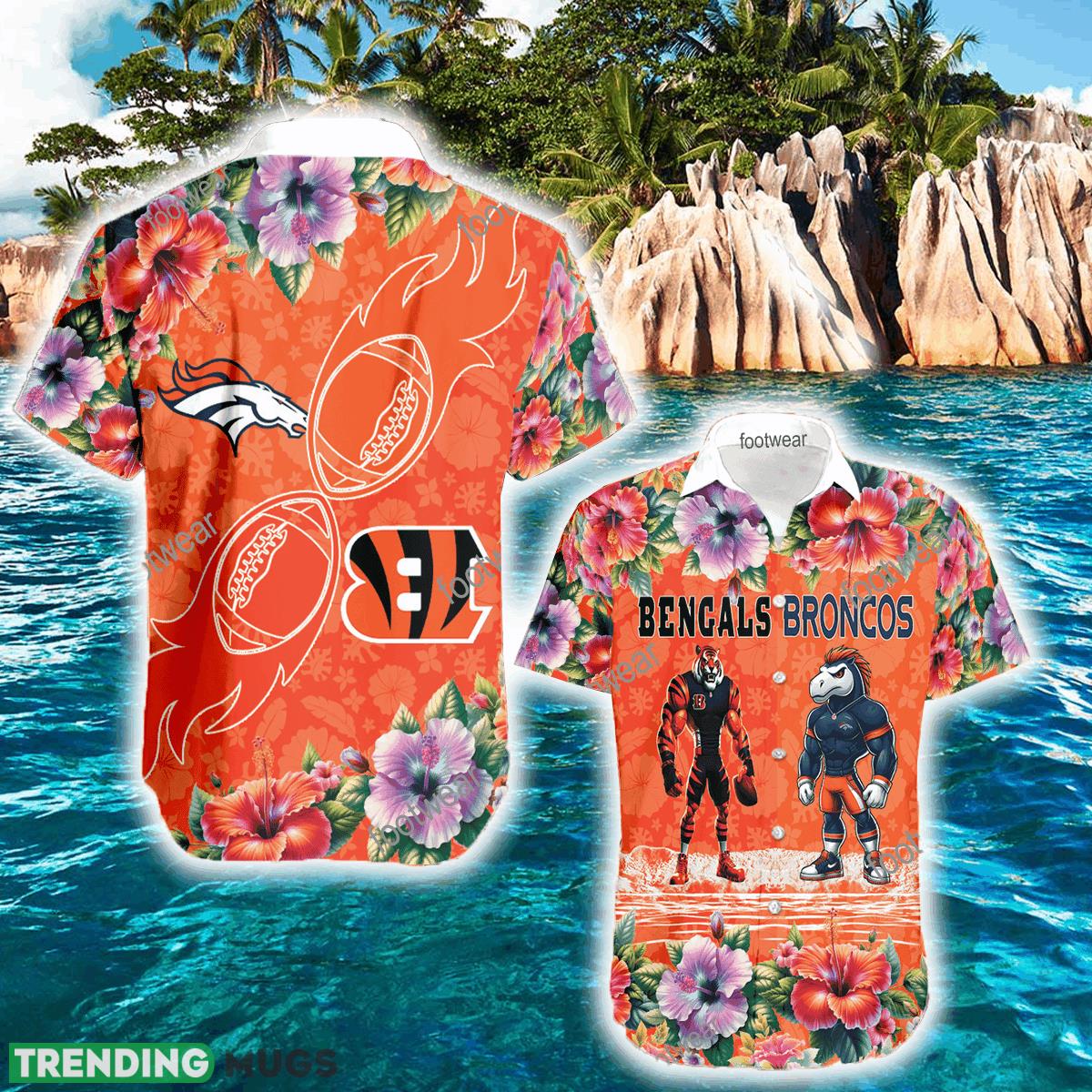 Cincinnati Bengals VS Denver Broncos Casual Logo Aloha Hawaiian Shirt For Men And Women - Cincinnati Bengals VS Denver Broncos Casual Logo Aloha Hawaiian Shirt For Men And Women Cincinnati Bengals VS Denver Broncos Casual Logo Aloha Hawaiian Shirt For Men And Women - Cincinnati Bengals VS Denver Broncos Casual Logo Aloha Hawaiian Shirt For Men And Women