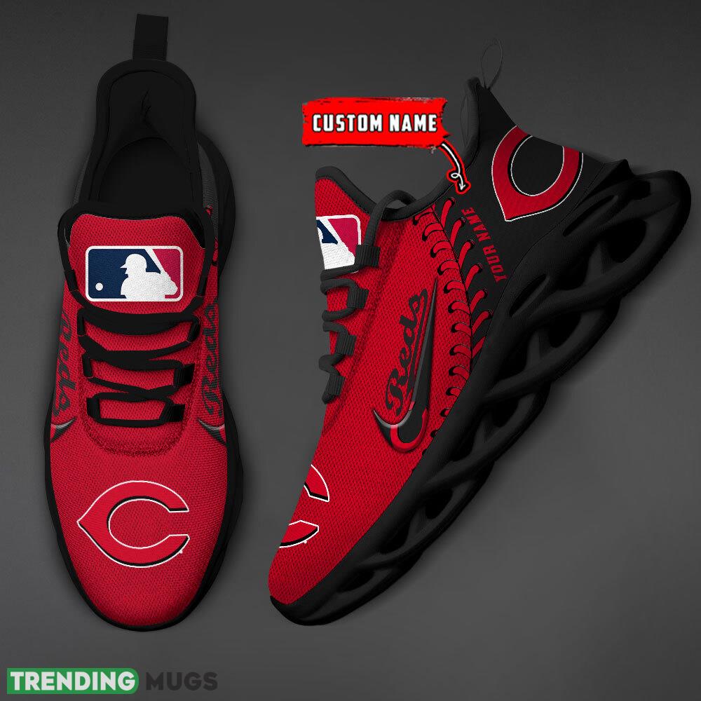 Cincinnati Reds MLB Max Soul Shoes Custom Name Gift Running Sport Shoes For Fans Max Soul Cincinnati Reds MLB Max Soul Shoes Custom Name Gift Running Sport Shoes For Fans Max Soul