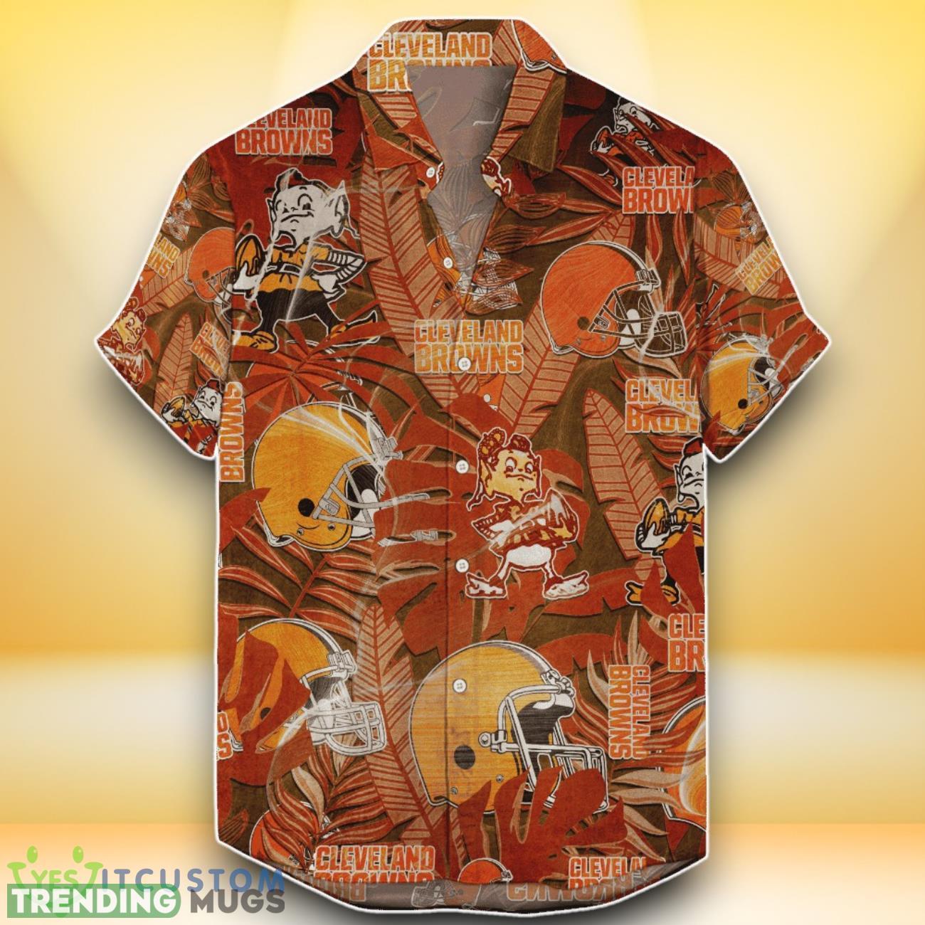 Cleveland Browns NFL Hawaiian Shirt Retro Style Special Edition For Fans Product Photo 1 Cleveland Browns NFL Hawaiian Shirt Retro Style Special Edition For Fans Product Photo 1