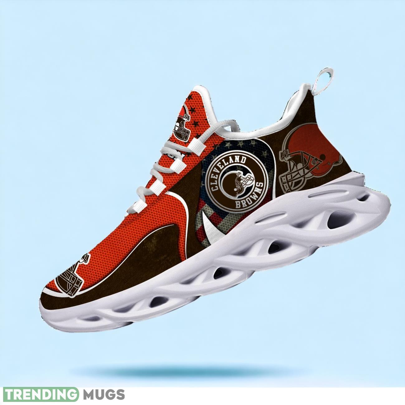 Cleveland Browns NFL Sports Clunky Custom Name Max Soul Shoes Max Soul Cleveland Browns NFL Sports Clunky Custom Name Max Soul Shoes Max Soul