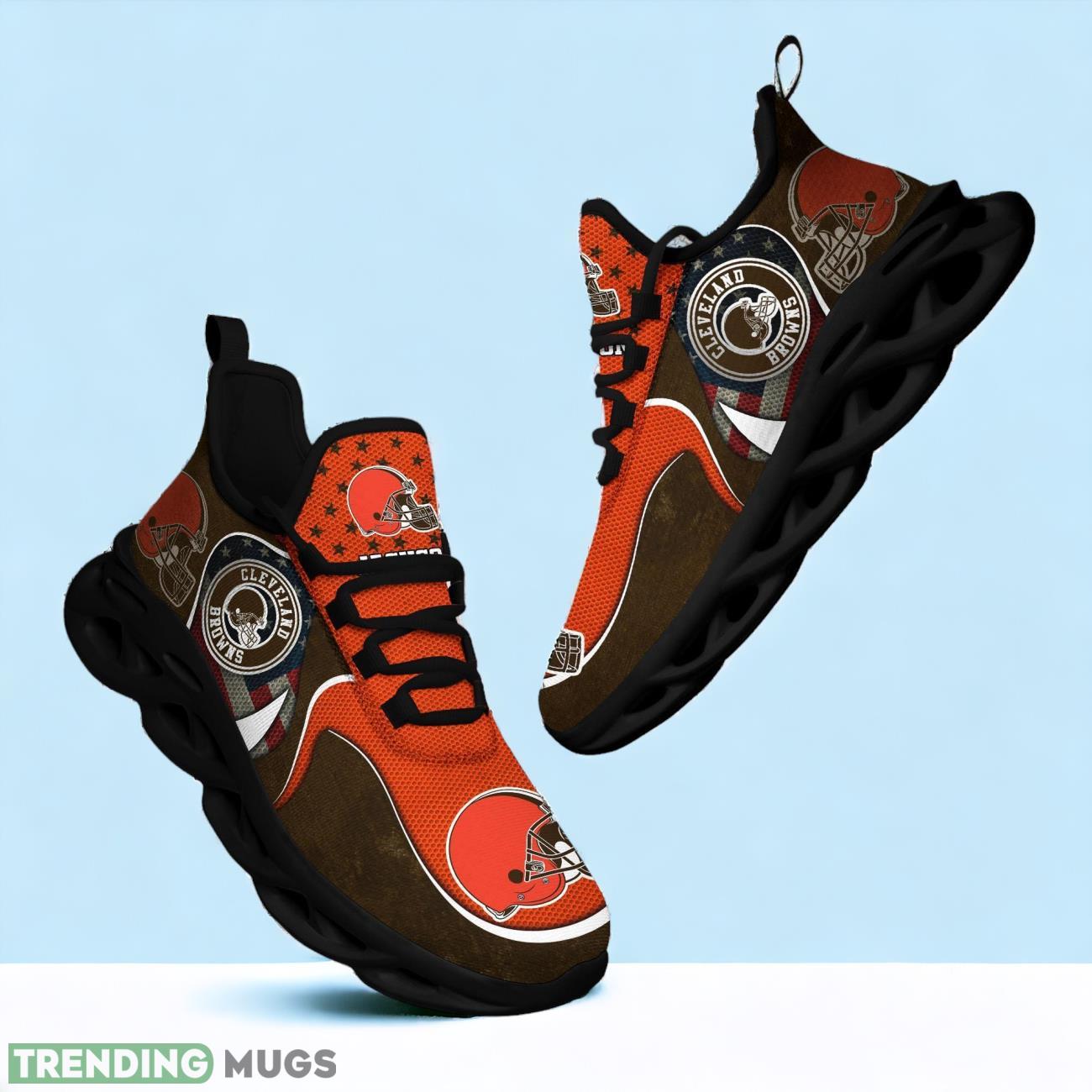 Cleveland Browns NFL Sports Clunky Custom Name Max Soul Shoes Max Soul Cleveland Browns NFL Sports Clunky Custom Name Max Soul Shoes Max Soul