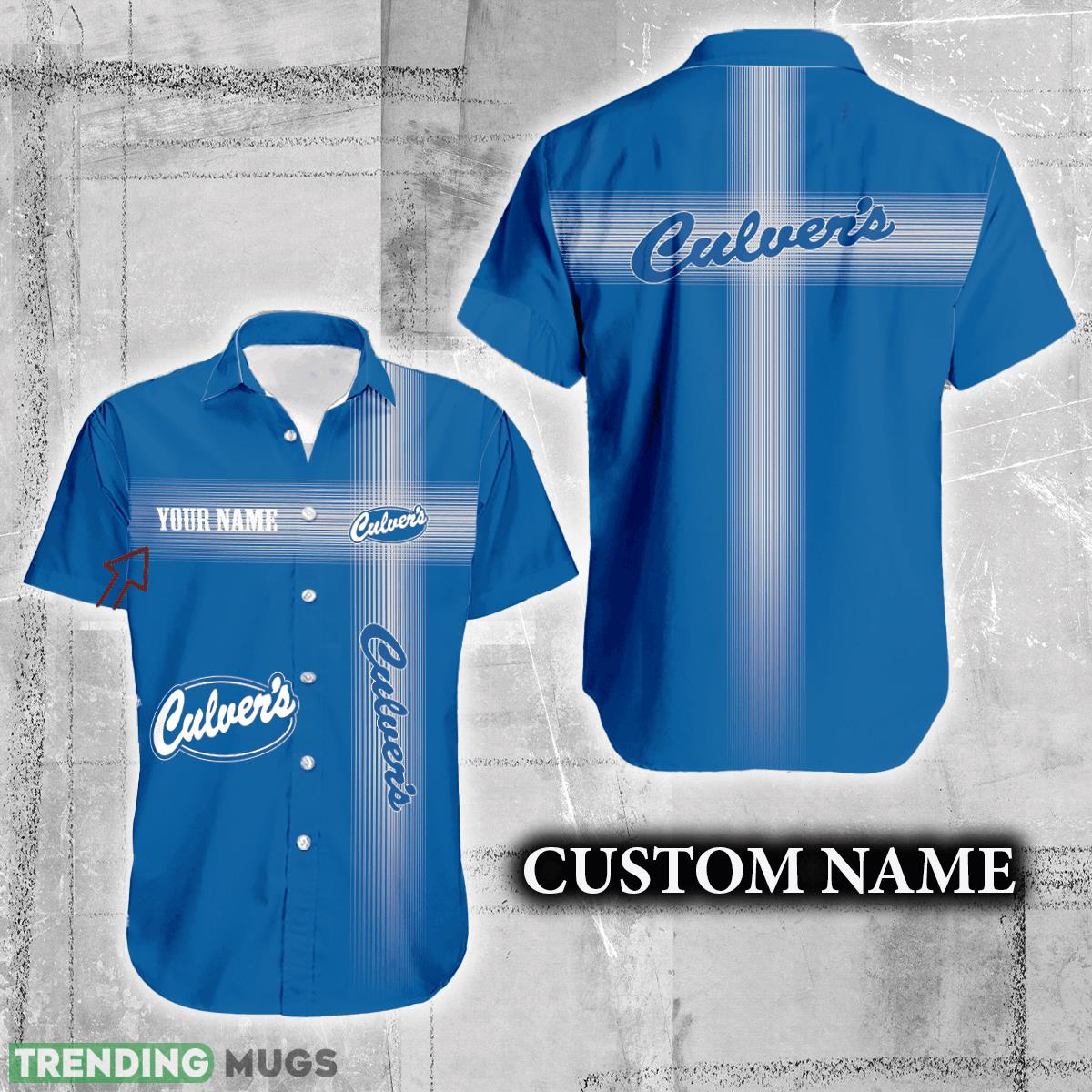 Culver's Logo Brand Hawaiian Shirt Custom Name Trending Summer Hawaiian Shirt Culver's Logo Brand Hawaiian Shirt Custom Name Trending Summer - Culver's Logo Brand Hawaiian Shirt Custom Name Trending Summer