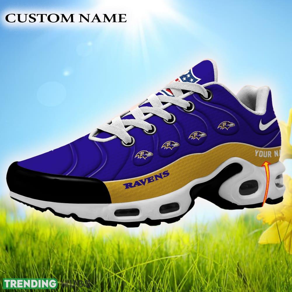 Custom Name Baltimore Ravens NFL Air Cushion Sports Shoes Modern New Sneakers For Men Women Gift - Baltimore Ravens NFL Teams Personalized Premium 2024 Design Air Cushion Shoes_1 Custom Name Baltimore Ravens NFL Air Cushion Sports Shoes Modern New Sneakers For Men Women Gift - Baltimore Ravens NFL Teams Personalized Premium 2024 Design Air Cushion Shoes_1