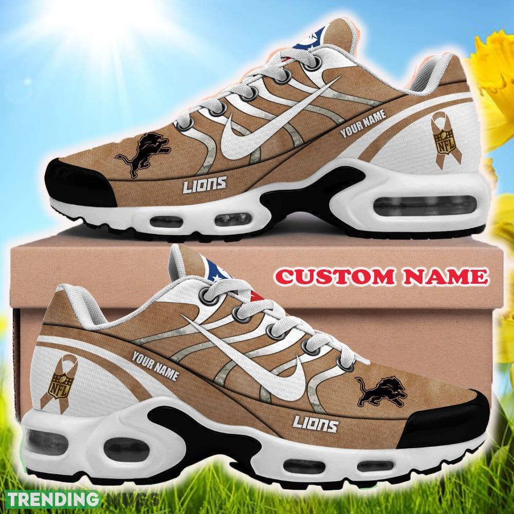 Custom Name Detroit Lions NFL Air Cushion Sports Shoes Bright New Sneakers For Men Women Gift Shoes & Sneaker Custom Name Detroit Lions NFL Air Cushion Sports Shoes Bright New Sneakers For Men Women Gift Shoes & Sneaker