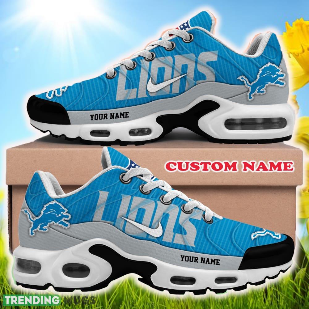 Custom Name Detroit Lions NFL Air Cushion Sports Shoes Classic New Sneakers For Men Women Gift Shoes & Sneaker Custom Name Detroit Lions NFL Air Cushion Sports Shoes Classic New Sneakers For Men Women Gift Shoes & Sneaker