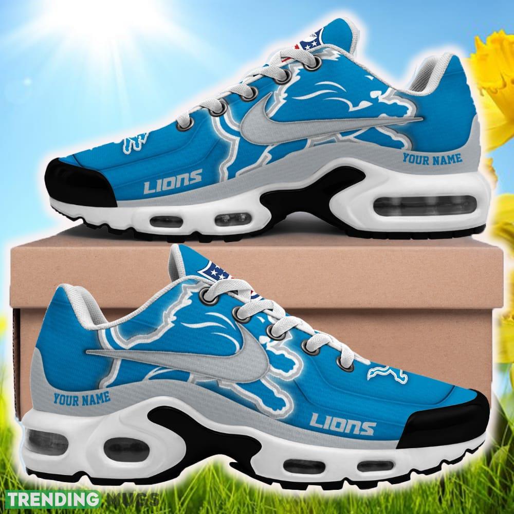 Custom Name Detroit Lions NFL Teams Air Cushion Sports Shoes Plus Size New Sneakers For Men Women Gift Shoes & Sneaker Custom Name Detroit Lions NFL Teams Air Cushion Sports Shoes Plus Size New Sneakers For Men Women Gift Shoes & Sneaker