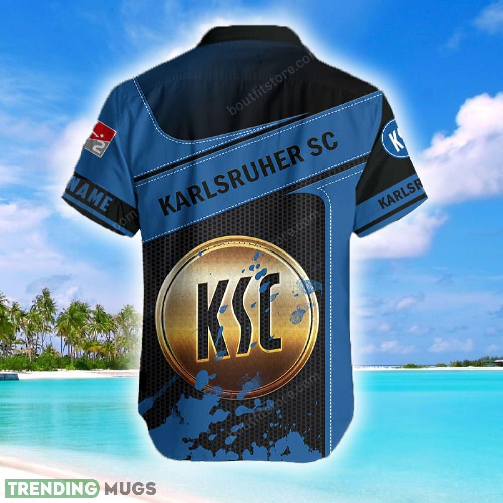 Custom Name Karlsruher SC Traditional AOP Hawaiian Shirt For Summer Hawaiian Shirt Custom Name Karlsruher SC Traditional AOP Hawaiian Shirt For Summer Hawaiian Shirt