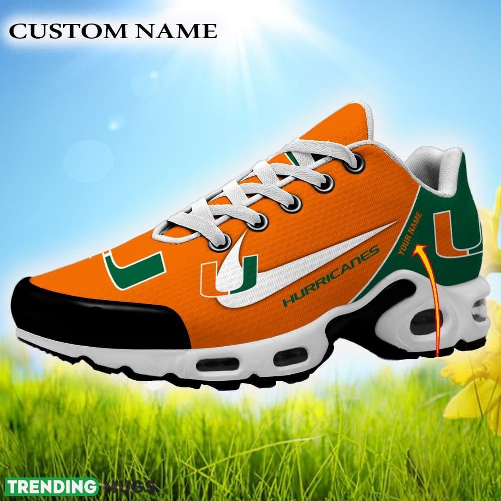 Custom Name Miami Hurricanes NCAA Air Cushion Sports Shoes Bulk New Sneakers For Men Women Gift - Miami Hurricanes Personalized NCAA Air Cushion Shoes_1 Custom Name Miami Hurricanes NCAA Air Cushion Sports Shoes Bulk New Sneakers For Men Women Gift - Miami Hurricanes Personalized NCAA Air Cushion Shoes_1