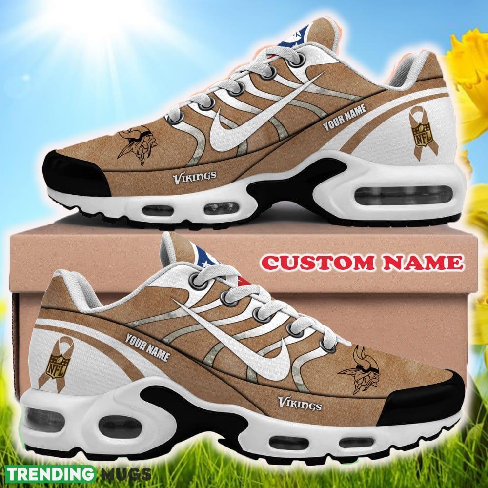 Custom Name Minnesota Vikings NFL Air Cushion Sports Shoes Ocean New Sneakers For Men Women Gift Running Shoes Custom Name Minnesota Vikings NFL Air Cushion Sports Shoes Ocean New Sneakers For Men Women Gift Running Shoes