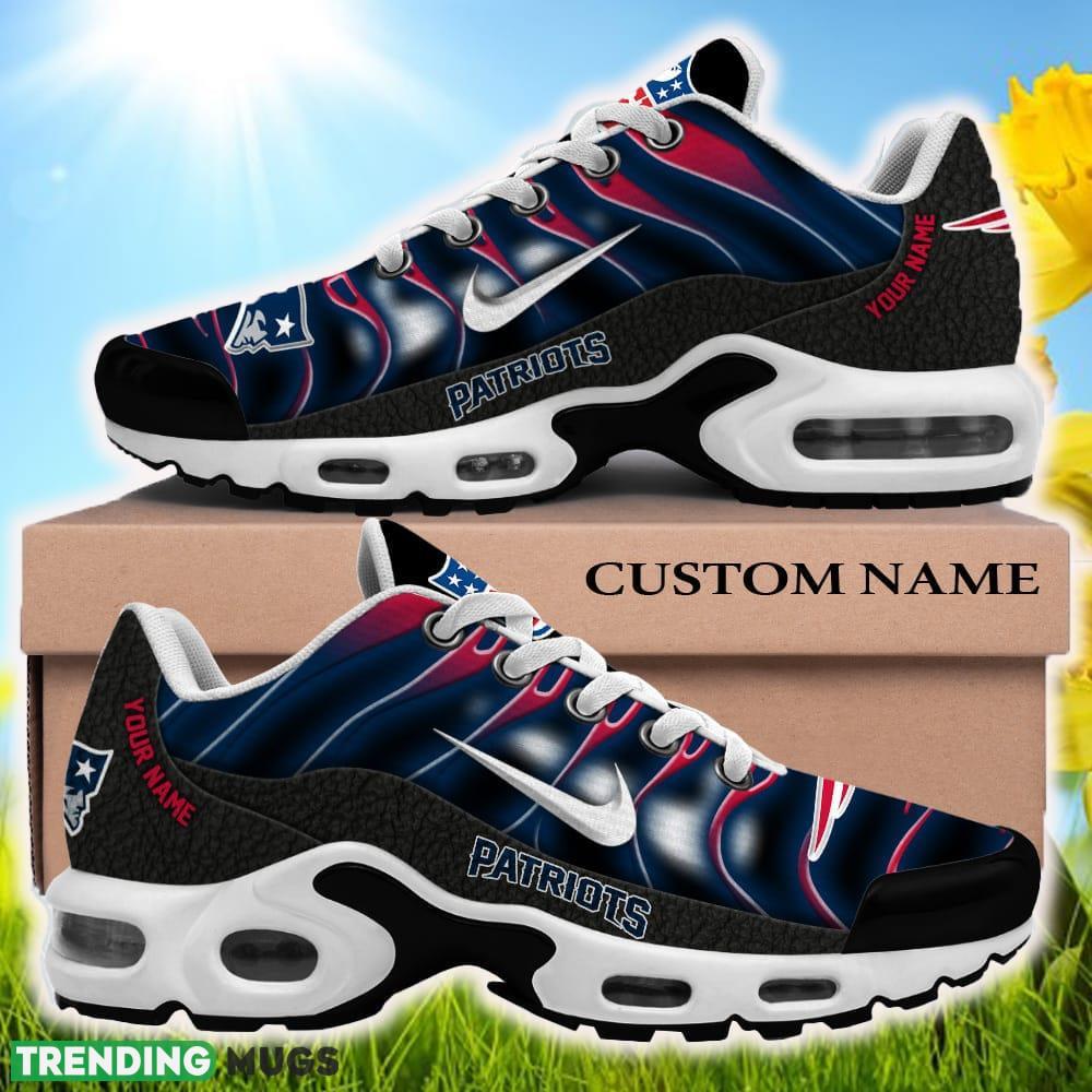 Custom Name New England Patriots NFL Teams Air Cushion Sports Shoes New New Sneakers For Men Women Gift Running Shoes Custom Name New England Patriots NFL Teams Air Cushion Sports Shoes New New Sneakers For Men Women Gift Running Shoes