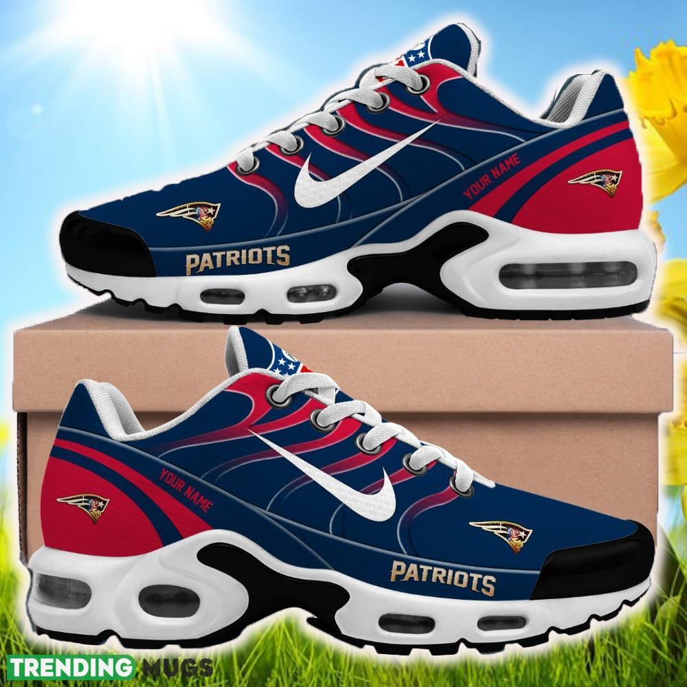 Custom Name New England Patriots NFL Teams Custom Name Air Cushion Sports Shoes Collection New Sneakers For Men Women Gift Running Shoes Custom Name New England Patriots NFL Teams Custom Name Air Cushion Sports Shoes Collection New Sneakers For Men Women Gift Running Shoes