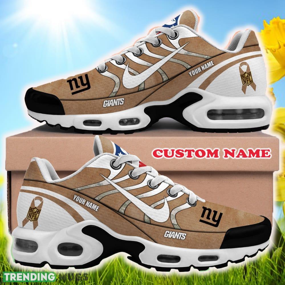 Custom Name New York Giants NFL Air Cushion Sports Shoes Designer New Sneakers For Men Women Gift Running Shoes Custom Name New York Giants NFL Air Cushion Sports Shoes Designer New Sneakers For Men Women Gift Running Shoes