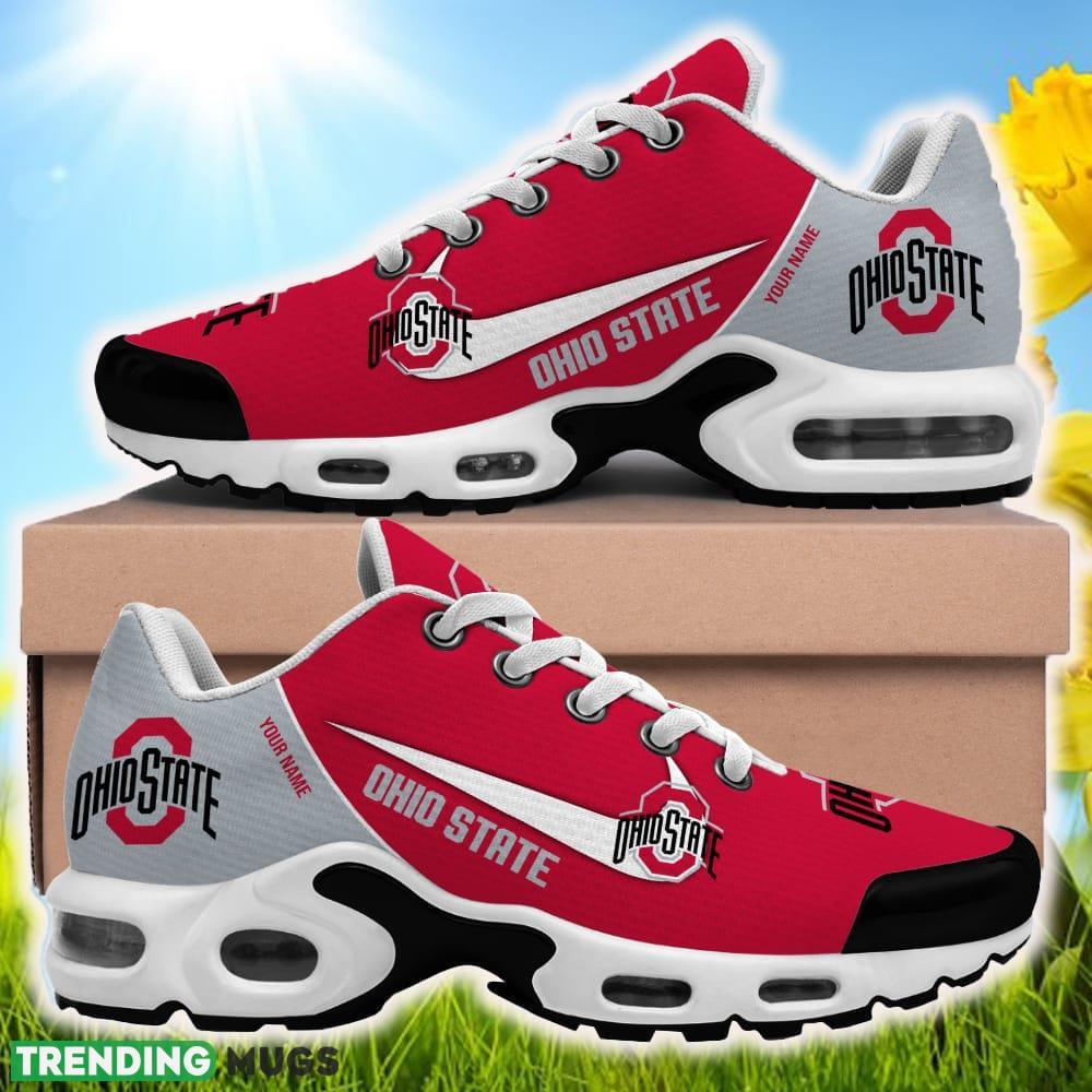 Custom Name Ohio State Buckeyes NCAA Air Cushion Sports Shoes Vintage New Sneakers For Men Women Gift Running Shoes Custom Name Ohio State Buckeyes NCAA Air Cushion Sports Shoes Vintage New Sneakers For Men Women Gift Running Shoes
