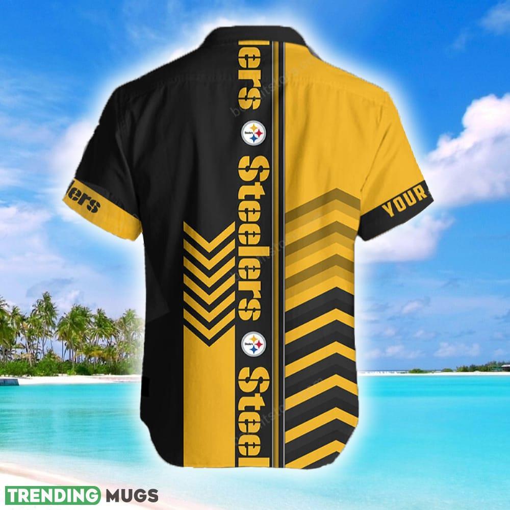 Custom Name Pittsburgh Steelers Vibrant Beach Hawaiian Shirt Men And Women Gift Hawaiian Shirt Custom Name Pittsburgh Steelers Vibrant Beach Hawaiian Shirt Men And Women Gift Hawaiian Shirt