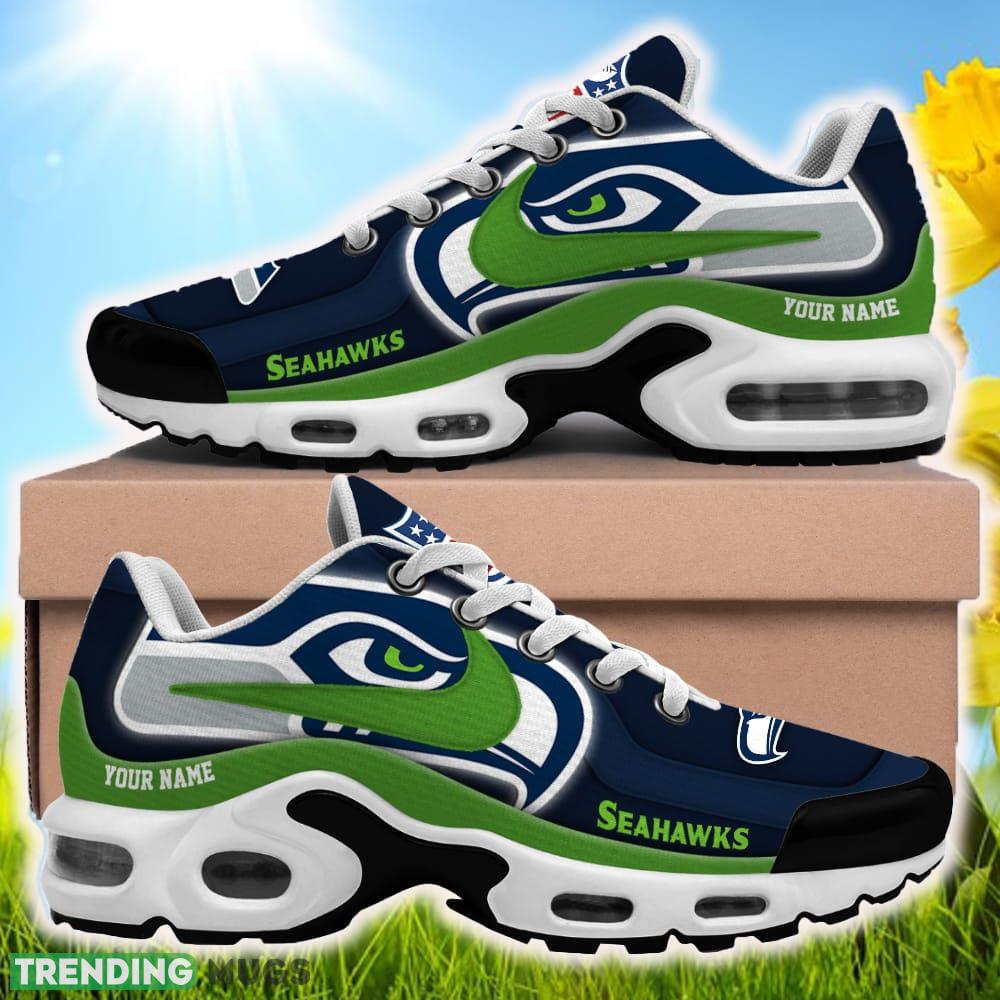 Custom Name Seattle Seahawks NFL Teams Air Cushion Sports Shoes Best New Sneakers For Men Women Gift Running Shoes Custom Name Seattle Seahawks NFL Teams Air Cushion Sports Shoes Best New Sneakers For Men Women Gift Running Shoes
