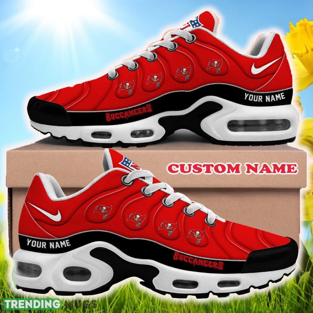Custom Name Tampa Bay Buccaneers NFL Air Cushion Sports Shoes Designer New Sneakers For Men Women Gift Running Shoes Custom Name Tampa Bay Buccaneers NFL Air Cushion Sports Shoes Designer New Sneakers For Men Women Gift Running Shoes