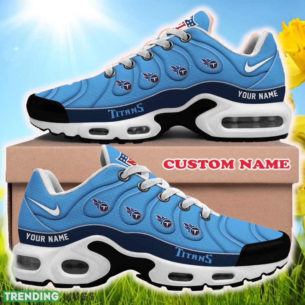 Custom Name Tennessee Titans NFL Air Cushion Sports Shoes Bright New Sneakers For Men Women Gift Running Shoes Custom Name Tennessee Titans NFL Air Cushion Sports Shoes Bright New Sneakers For Men Women Gift Running Shoes