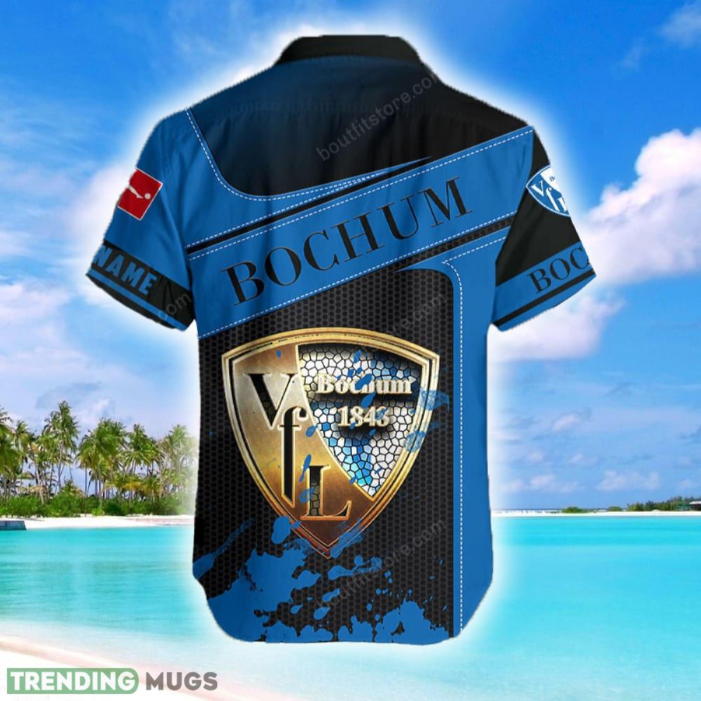 Custom Name VfL Bochum Luau 3D Hawaiian Shirt Gift For Fans Hawaiian Shirt Custom Name VfL Bochum Luau 3D Hawaiian Shirt Gift For Fans Hawaiian Shirt