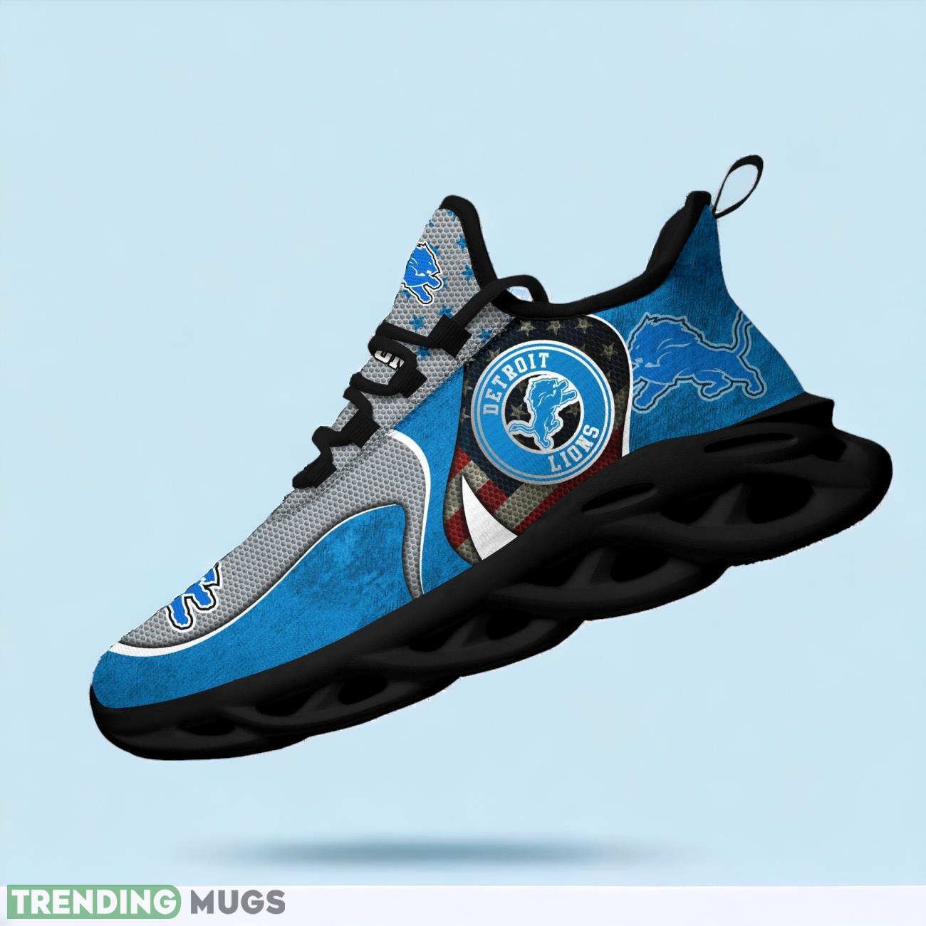 Detroit Lions NFL Sports Clunky Custom Name Max Soul Shoes Max Soul Detroit Lions NFL Sports Clunky Custom Name Max Soul Shoes Max Soul