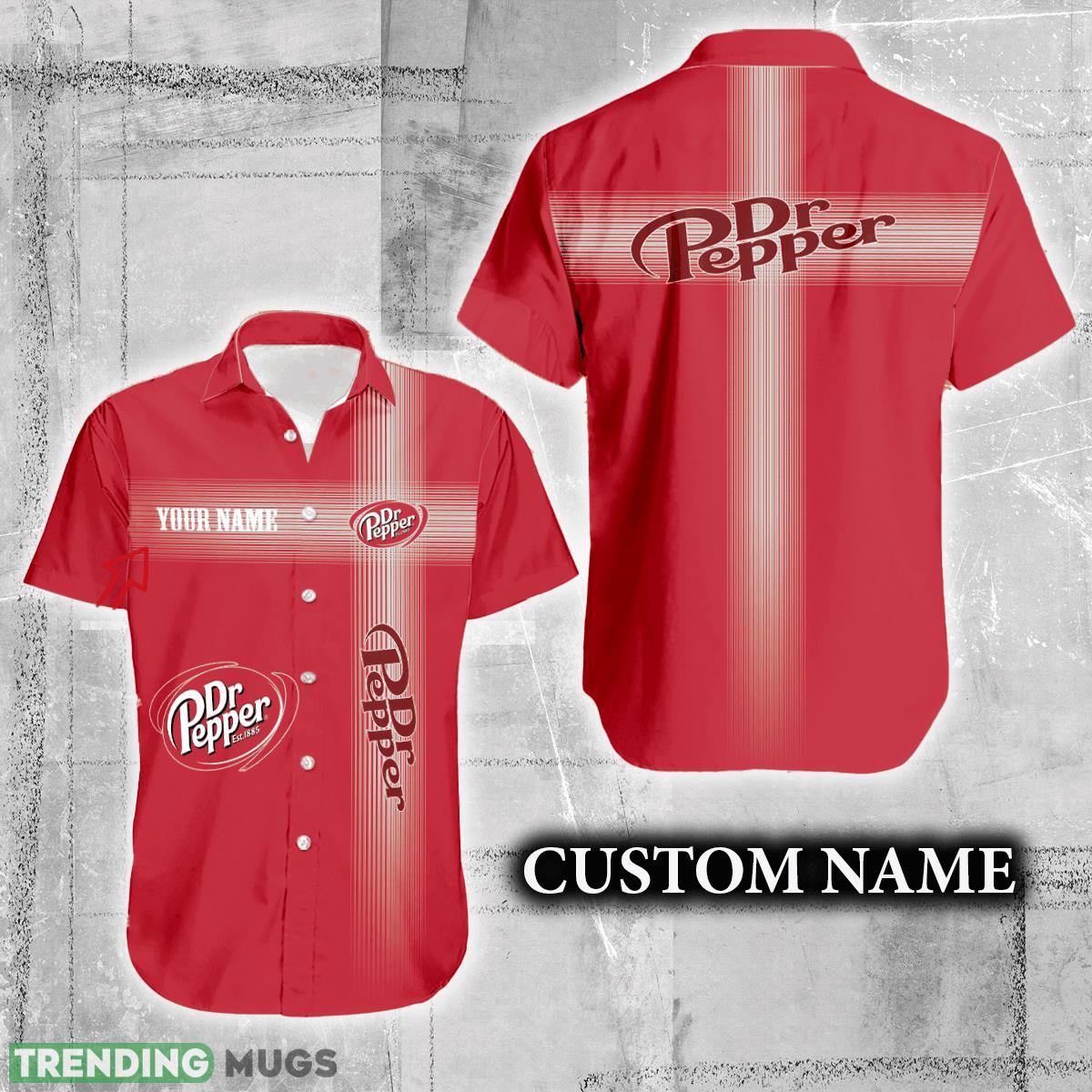 Dr Pepper Logo Brand Hawaiian Shirt Custom Name Trending Summer - Dr Pepper Logo Brand Hawaiian Shirt Custom Name Trending Summer Dr Pepper Logo Brand Hawaiian Shirt Custom Name Trending Summer - Dr Pepper Logo Brand Hawaiian Shirt Custom Name Trending Summer