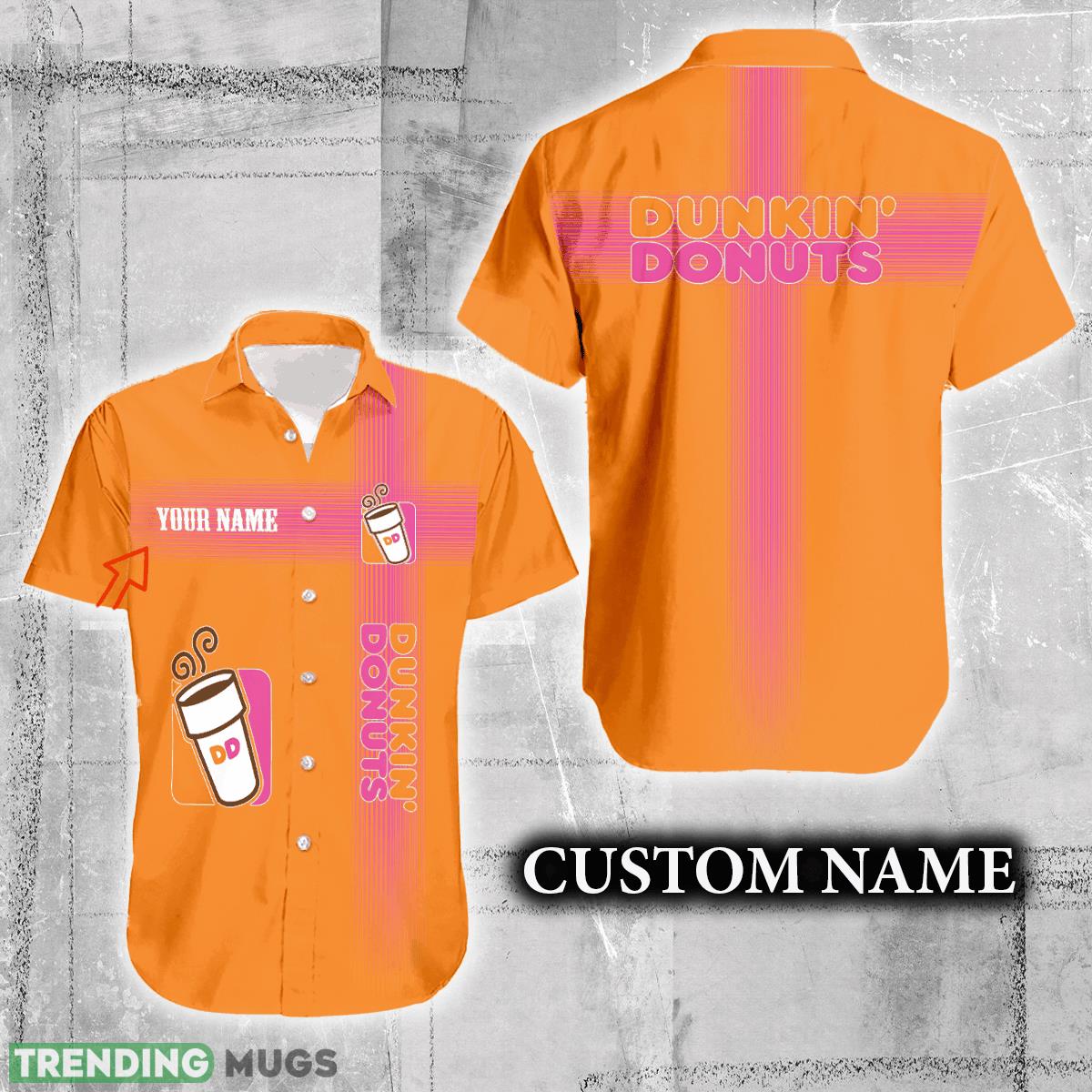 Dunkin’ Donuts Logo Brand Hawaiian Shirt Custom Name Trending Summer - Dunkin’ Donuts Logo Brand Hawaiian Shirt Custom Name Trending Summer Dunkin’ Donuts Logo Brand Hawaiian Shirt Custom Name Trending Summer - Dunkin’ Donuts Logo Brand Hawaiian Shirt Custom Name Trending Summer