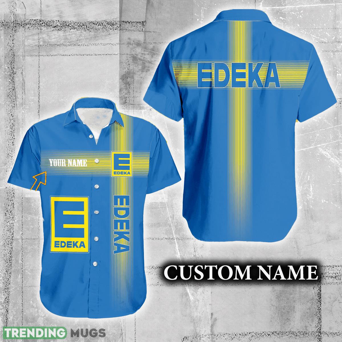 Edeka Logo Brand Hawaiian Shirt Custom Name Trending Summer - Edeka Logo Brand Hawaiian Shirt Custom Name Trending Summer Edeka Logo Brand Hawaiian Shirt Custom Name Trending Summer - Edeka Logo Brand Hawaiian Shirt Custom Name Trending Summer