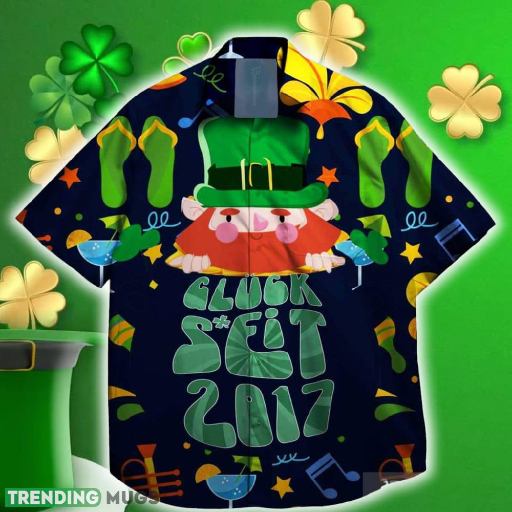Gluck SeitSeit 2018 6 Jahre Alter Geburtstag St. Patrick day Hawaiian Shirt Collar - Gluck SeitSeit 2018 6 Jahre Alter Geburtstag St. Patrick day Hawaiian Shirt Collar