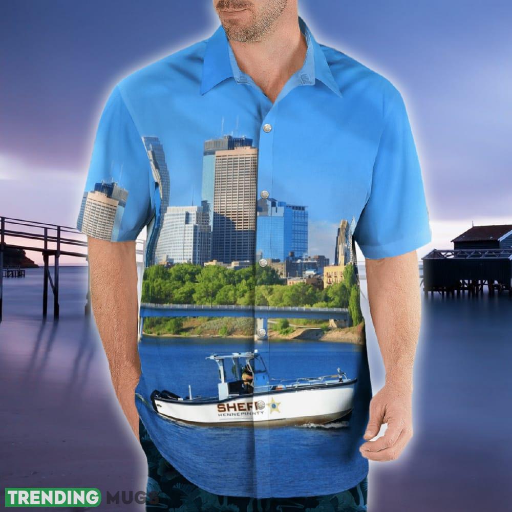 Hennepin County Sheriff 26 Foot Patrol and Rescue Boat Minneapolis Minnesota Hawaiian Shirt Hawaiian Shirt Hennepin County Sheriff 26 Foot Patrol and Rescue Boat Minneapolis Minnesota Hawaiian Shirt Hawaiian Shirt