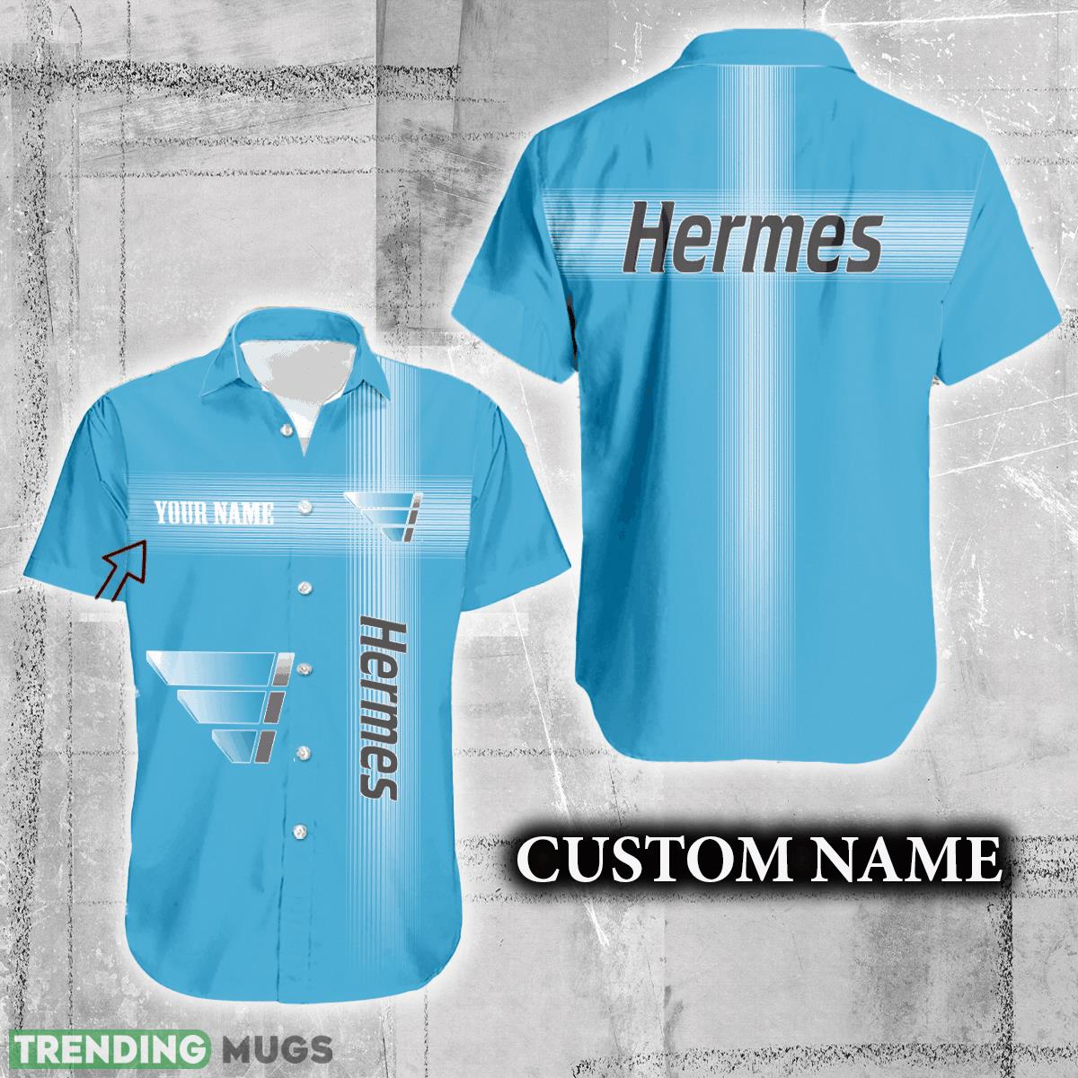Hermes Europe Logo Brand Hawaiian Shirt Custom Name Trending Summer - Hermes Europe Logo Brand Hawaiian Shirt Custom Name Trending Summer Hermes Europe Logo Brand Hawaiian Shirt Custom Name Trending Summer - Hermes Europe Logo Brand Hawaiian Shirt Custom Name Trending Summer