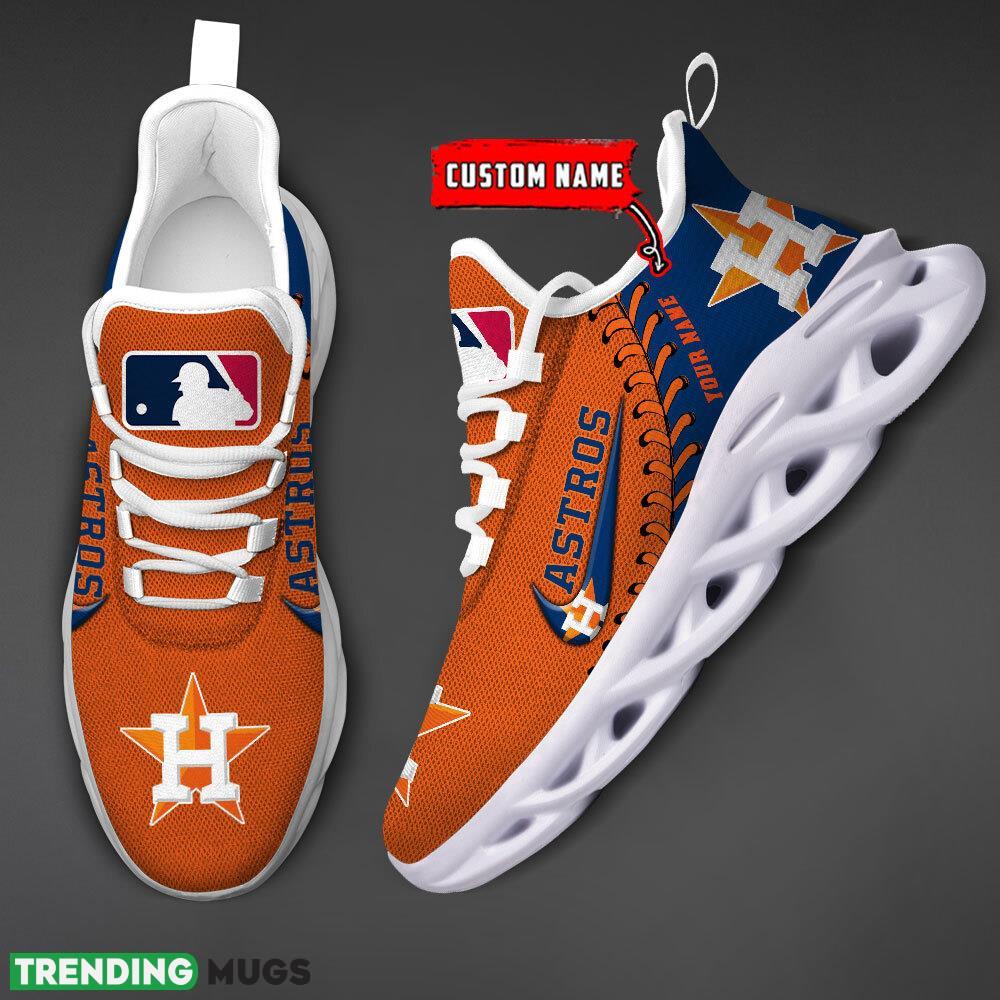 Houston Astros MLB Max Soul Shoes Custom Name Gift Running Sport Shoes For Fans Max Soul Houston Astros MLB Max Soul Shoes Custom Name Gift Running Sport Shoes For Fans Max Soul