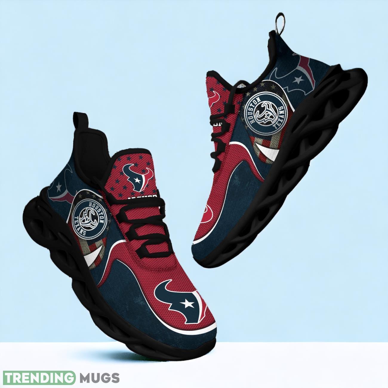 Houston Texans NFL Sports Clunky Custom Name Max Soul Shoes Max Soul Houston Texans NFL Sports Clunky Custom Name Max Soul Shoes Max Soul