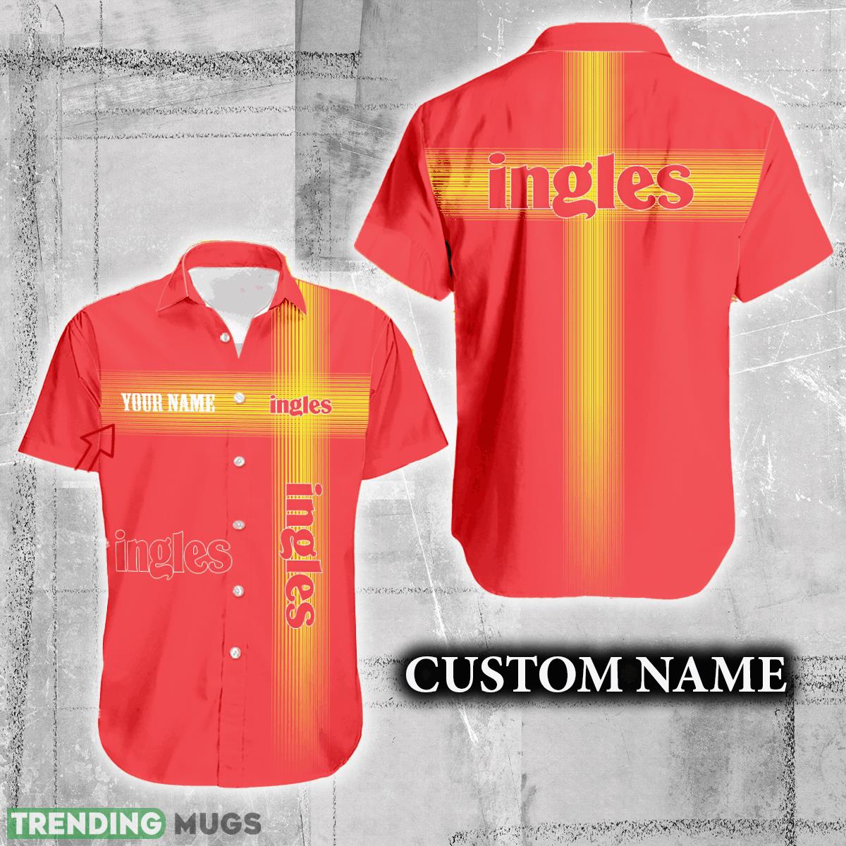 Ingles Logo Brand Hawaiian Shirt Custom Name Trending Summer - Ingles Logo Brand Hawaiian Shirt Custom Name Trending Summer Ingles Logo Brand Hawaiian Shirt Custom Name Trending Summer - Ingles Logo Brand Hawaiian Shirt Custom Name Trending Summer