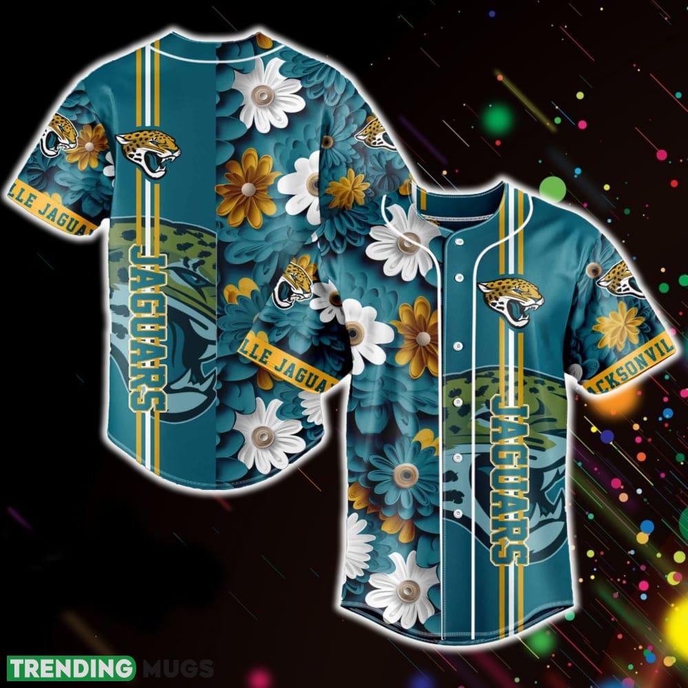 Jacksonville Jaguars NFL Baseball Jersey Shirt Flowers Pattern Gift For Men Women Fans - Jacksonville Jaguars NFL Baseball Jersey Shirt Flowers Pattern Gift For Men Women Fans Jacksonville Jaguars NFL Baseball Jersey Shirt Flowers Pattern Gift For Men Women Fans - Jacksonville Jaguars NFL Baseball Jersey Shirt Flowers Pattern Gift For Men Women Fans