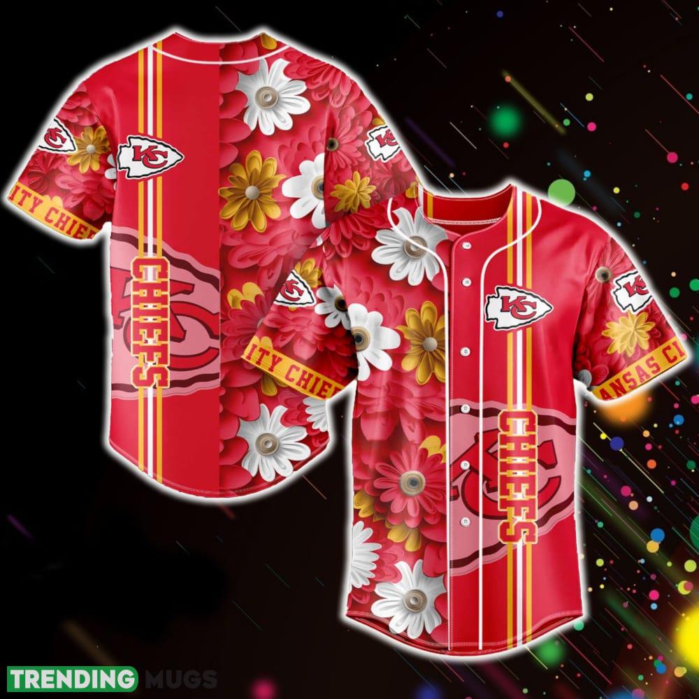 Kansas City Chiefs NFL Baseball Jersey Shirt Flowers Pattern Gift For Men Women Fans - Kansas City Chiefs NFL Baseball Jersey Shirt Flowers Pattern Gift For Men Women Fans Kansas City Chiefs NFL Baseball Jersey Shirt Flowers Pattern Gift For Men Women Fans - Kansas City Chiefs NFL Baseball Jersey Shirt Flowers Pattern Gift For Men Women Fans