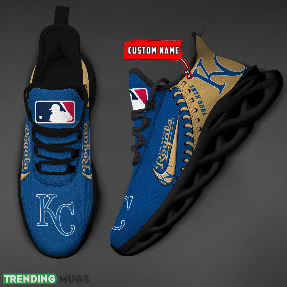 Kansas City Royals MLB Max Soul Shoes Custom Name Gift Running Sport Shoes For Fans Max Soul Kansas City Royals MLB Max Soul Shoes Custom Name Gift Running Sport Shoes For Fans Max Soul