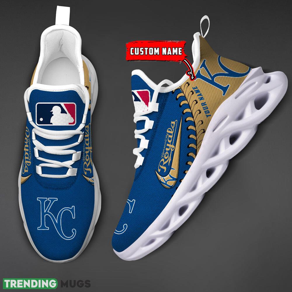 Kansas City Royals MLB Max Soul Shoes Custom Name Gift Running Sport Shoes For Fans Max Soul Kansas City Royals MLB Max Soul Shoes Custom Name Gift Running Sport Shoes For Fans Max Soul