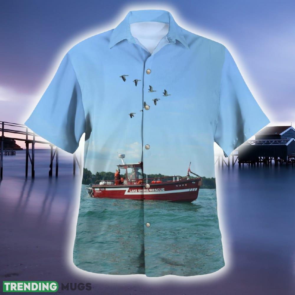 Lake Shore Fire Department Fireboat Erie Pennsylvania Hawaiian Shirt - Lake Shore Fire Department Fireboat Erie Pennsylvania Hawaiian Shirt_2