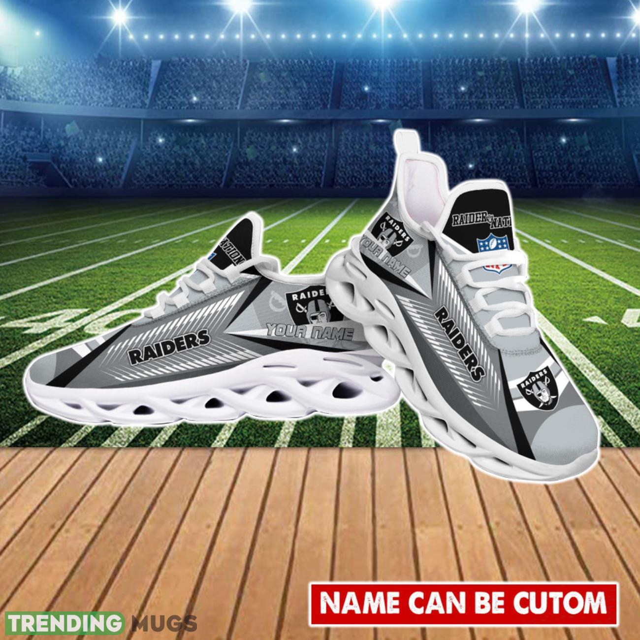 Las Vegas Raiders NFL Max Soul Shoes Custom Name Best Gift For Fans Max Soul Las Vegas Raiders NFL Max Soul Shoes Custom Name Best Gift For Fans Max Soul